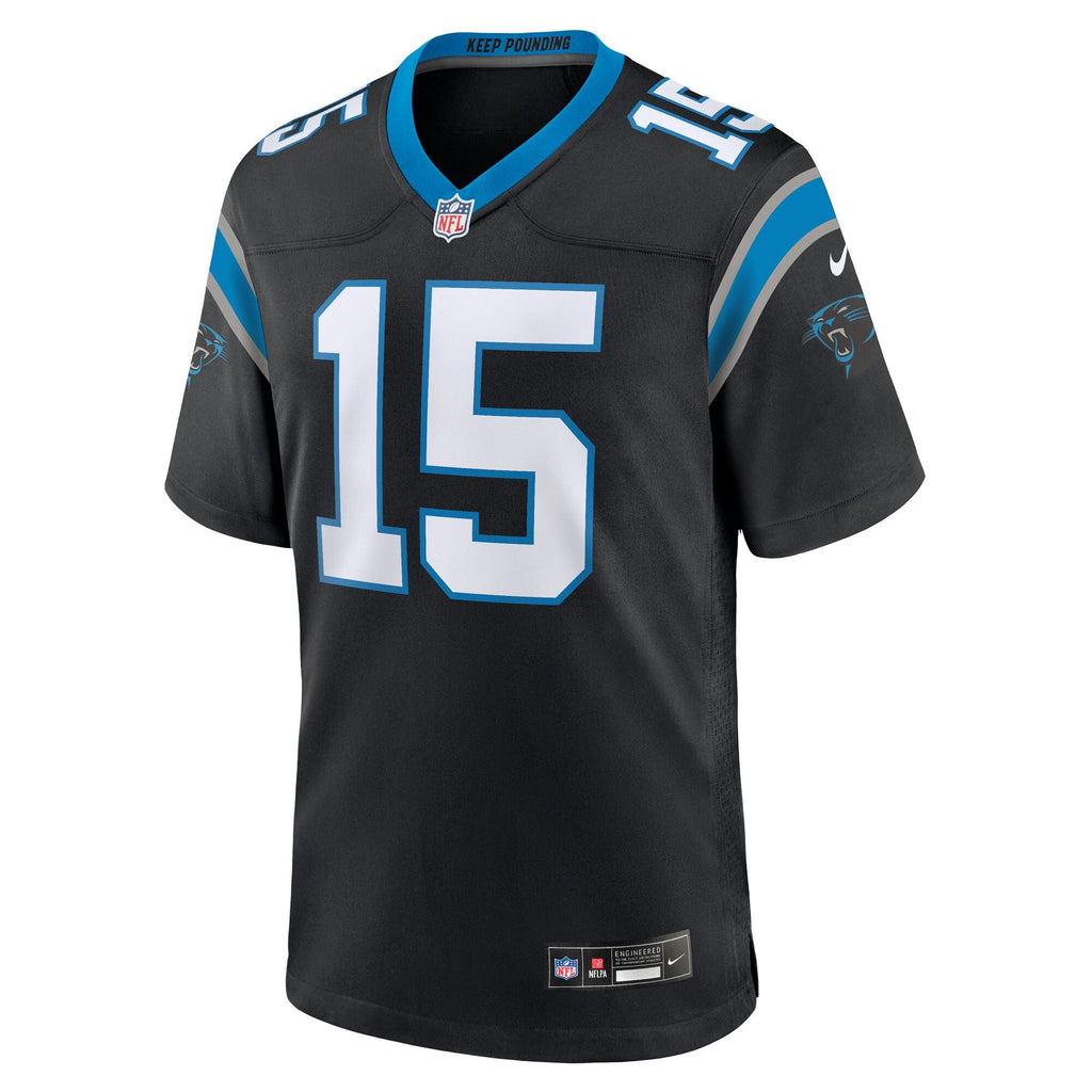 Carolina Panthers Jimmy Horn Jr Black Team Game Jersey product image 3, provided for visual reference and product detail