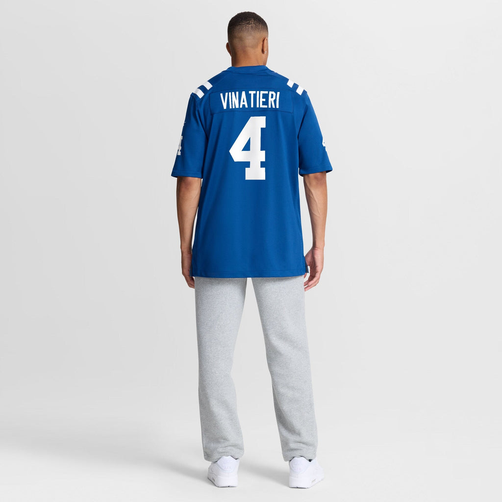 Indianapolis Colts Adam Vinatieri Royal Team Retired Game Jersey product image 4, provided for visual reference and product