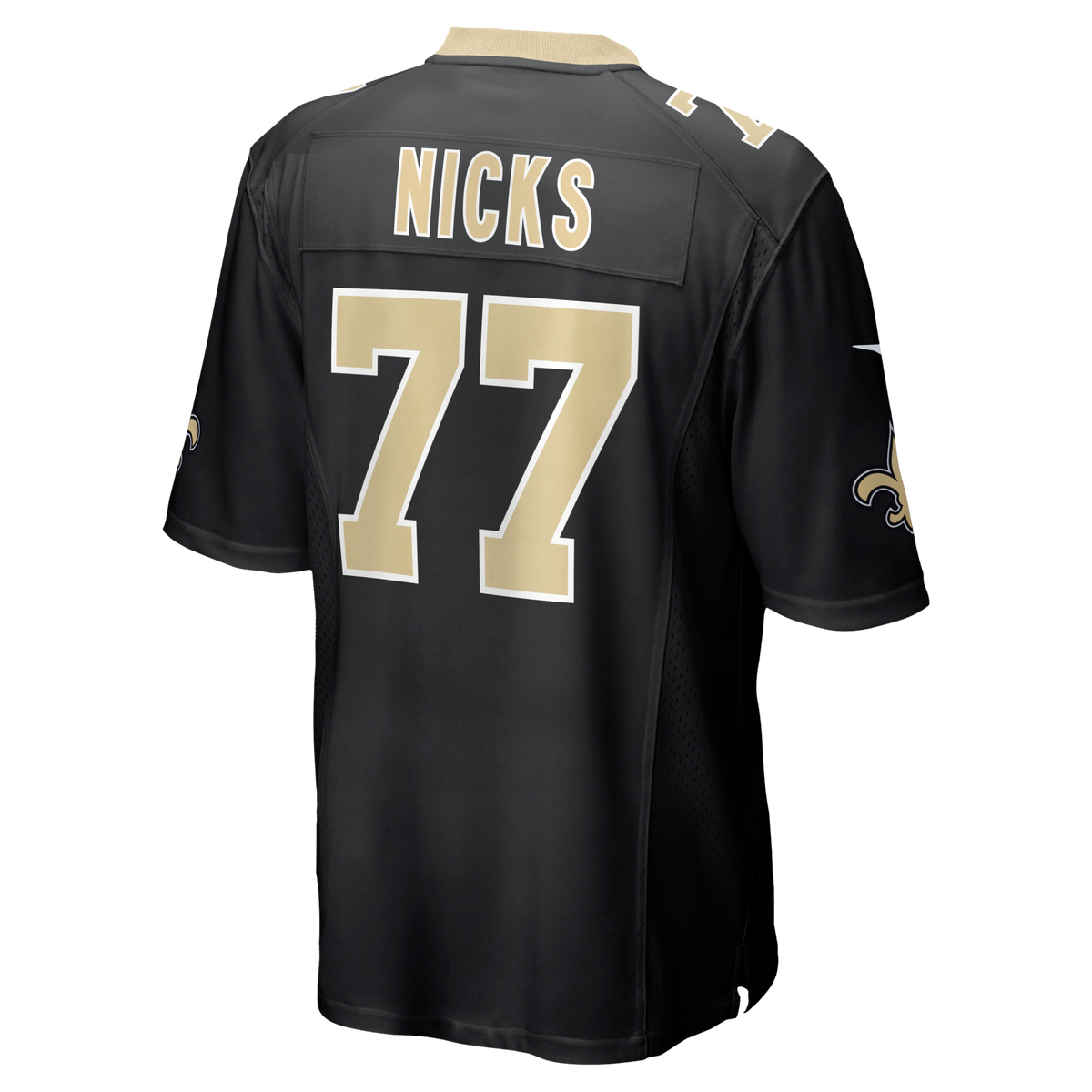 New Orleans Saints Carl Nicks Black Game Retired Player Jersey product image 3, provided for visual reference and product