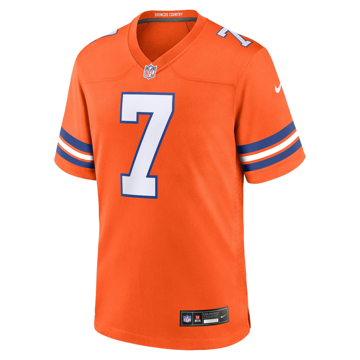 Denver Broncos John Elway Orange Mile High Collection 1977 Throwback Retired Player Game Jersey product image 3, provided