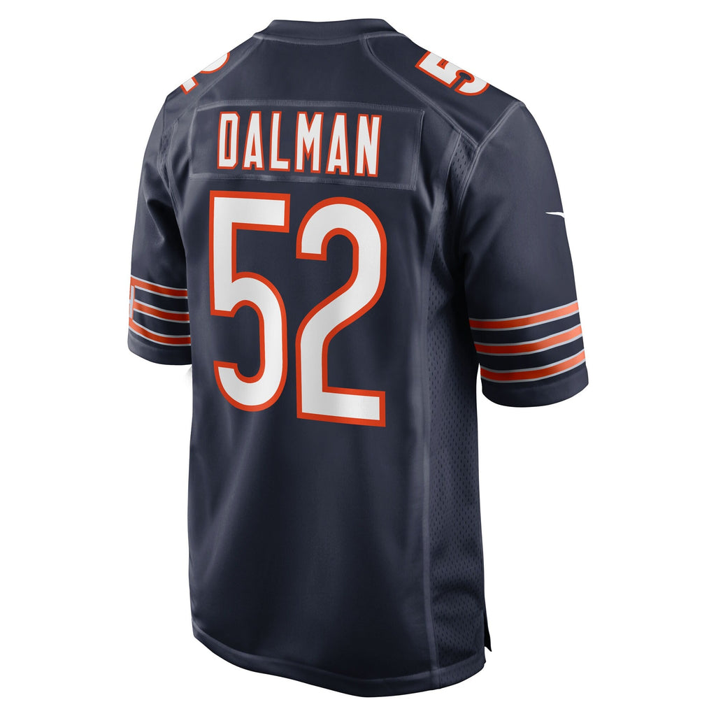 Chicago Bears Drew Dalman Navy Team Game Jersey product image 4, provided for visual reference and product detail review