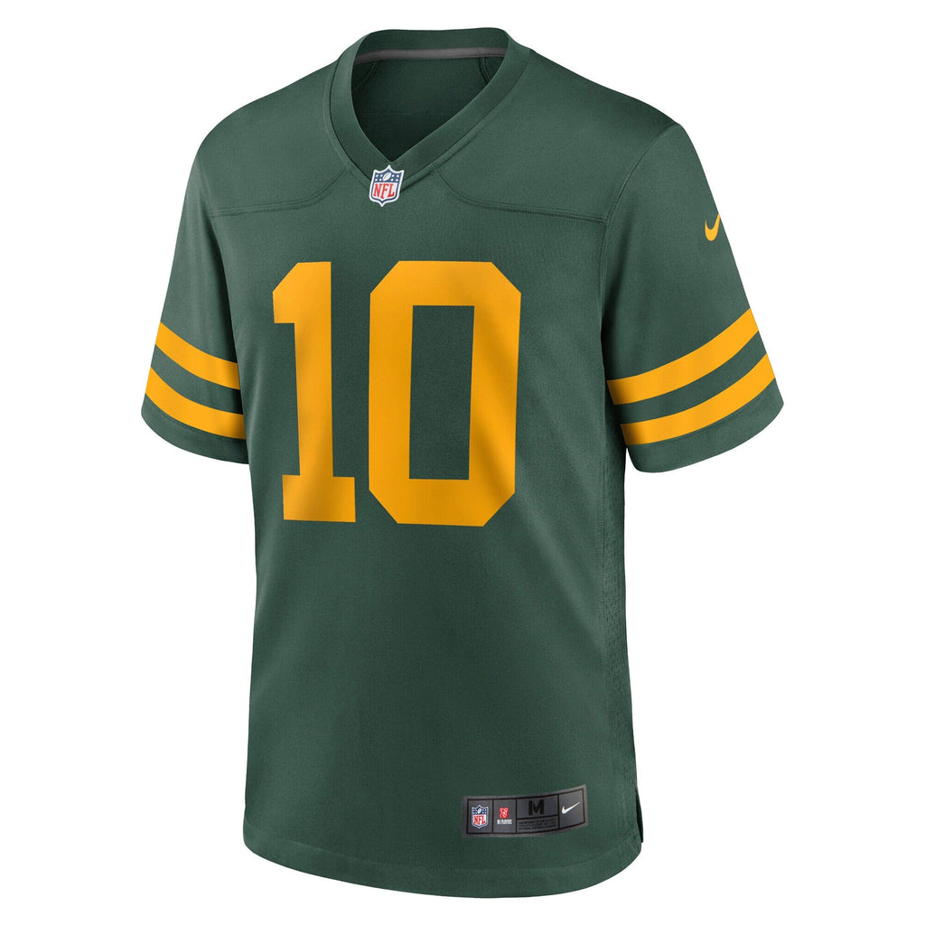 Green Bay Packers Jordan Love Green Alternate Game Jersey product image 3, provided for visual reference and product detail