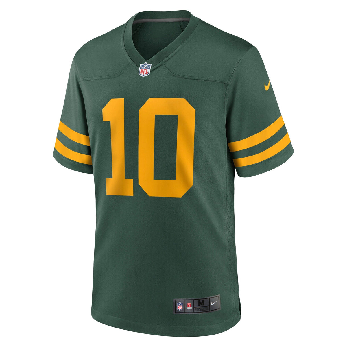 Green Bay Packers Jordan Love Green Alternate Game Jersey product image 3, provided for visual reference and product detail