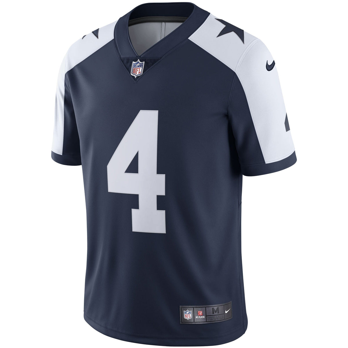 Dallas Cowboys Dak Prescott Navy Alternate Vapor Limited Jersey product image 3, provided for visual reference and product