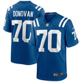 Indianapolis Colts Art Donovan Royal Game Retired Player Jersey product image 1, provided for visual reference and product