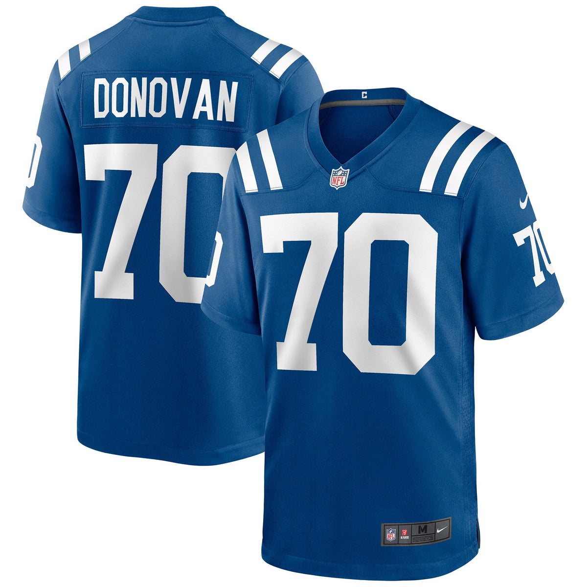 Indianapolis Colts Art Donovan Royal Game Retired Player Jersey product image 1, provided for visual reference and product