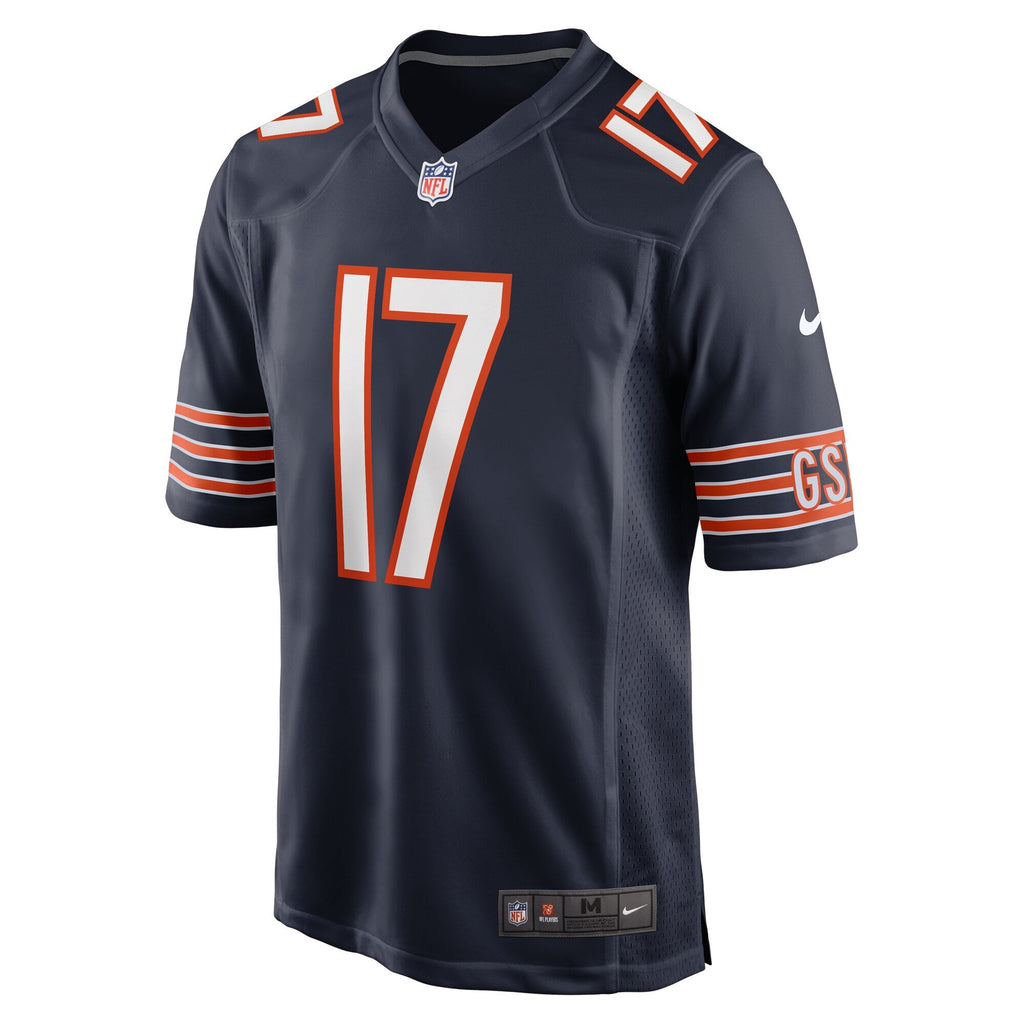 Chicago Bears Tyson Bagent Navy Game Jersey product image 3, provided for visual reference and product detail review