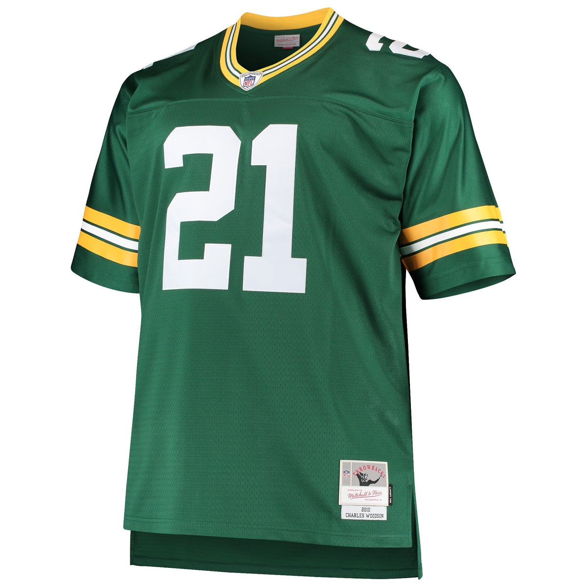 Bay Packers Charles Woodson Green Big & Tall 2010 Retired Player Replica Jersey - Green product image 3, provided for visual