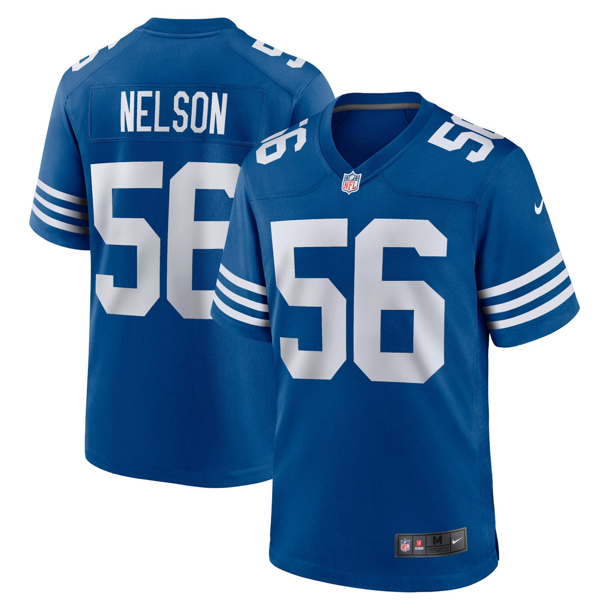 Indianapolis Colts Quenton Nelson Royal Alternate Game Jersey product image 1, provided for visual reference and product