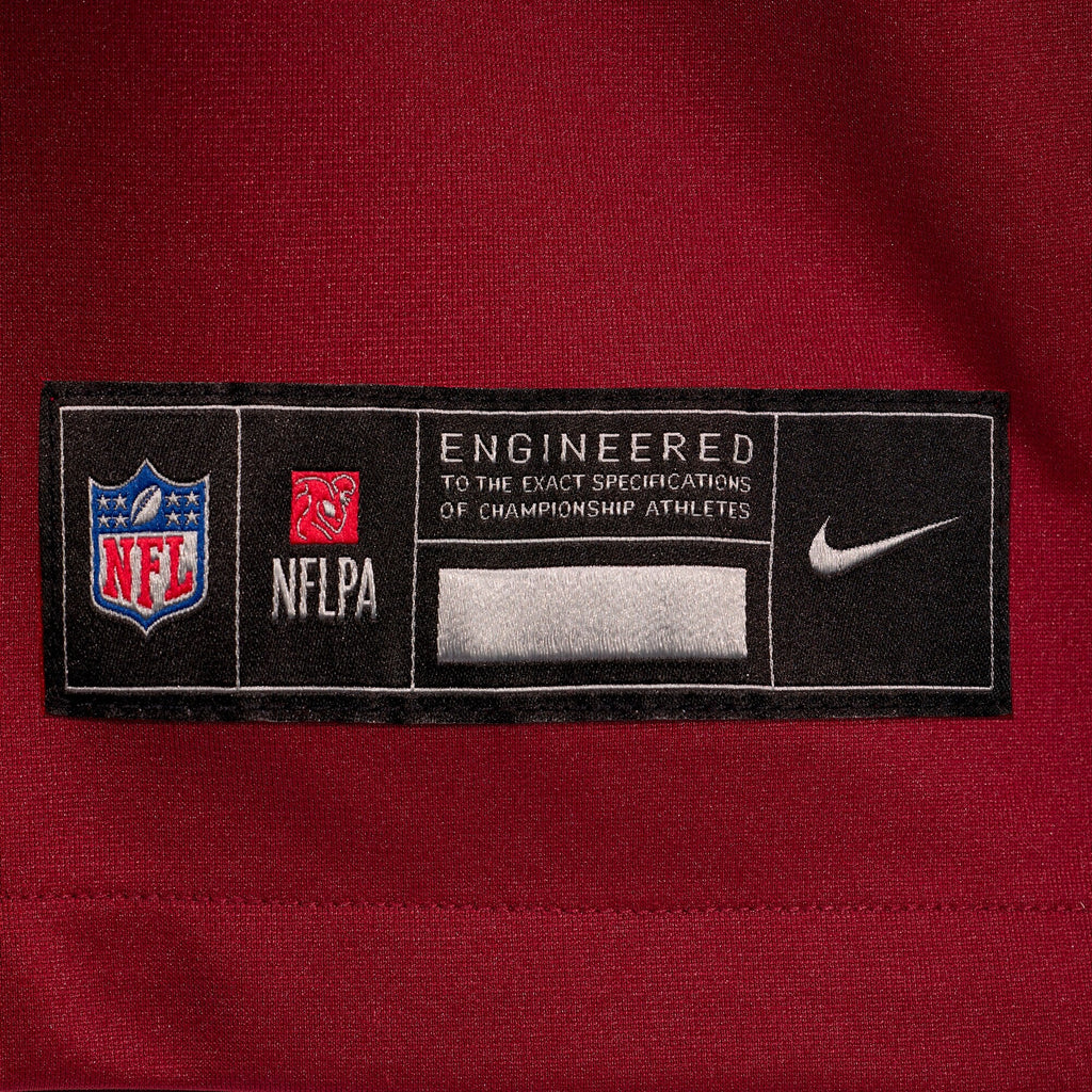 Washington Commanders Nick Allegretti Burgundy Game Jersey product image 7, provided for visual reference and product detail