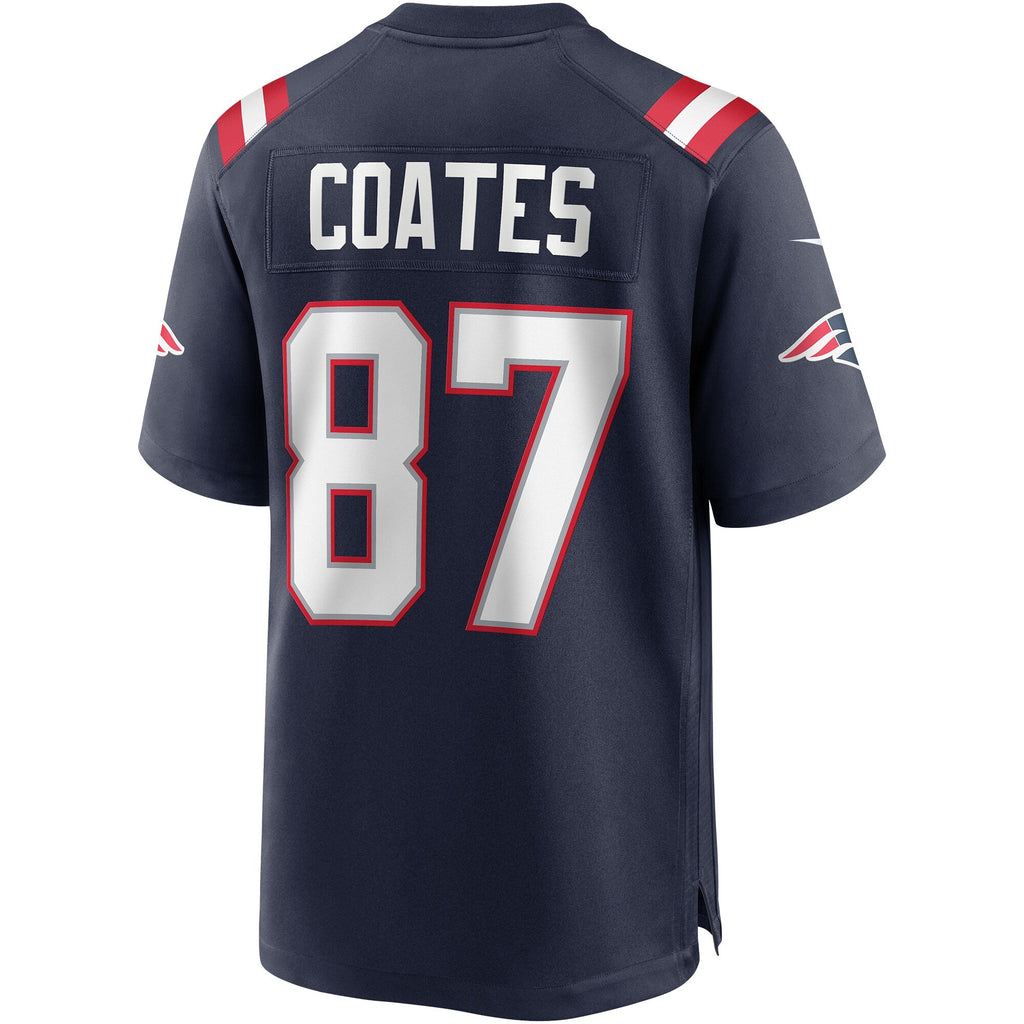 New England Patriots Ben Coates Navy Game Retired Player Jersey product image 4, provided for visual reference and product