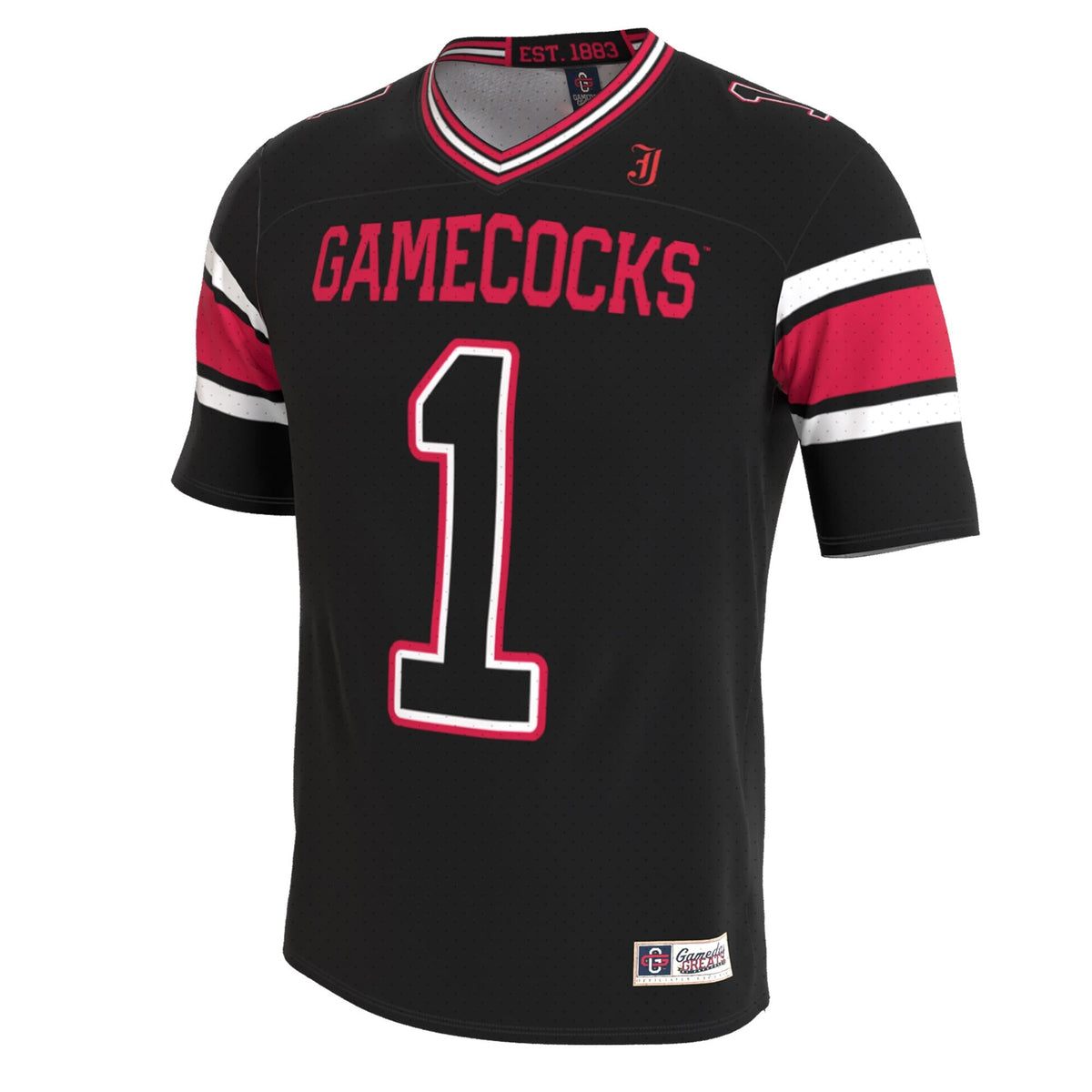Jacksonville State Gamecocks Lightweight Collegiate Football Blackout Fashion Jersey product image 3, provided for visual