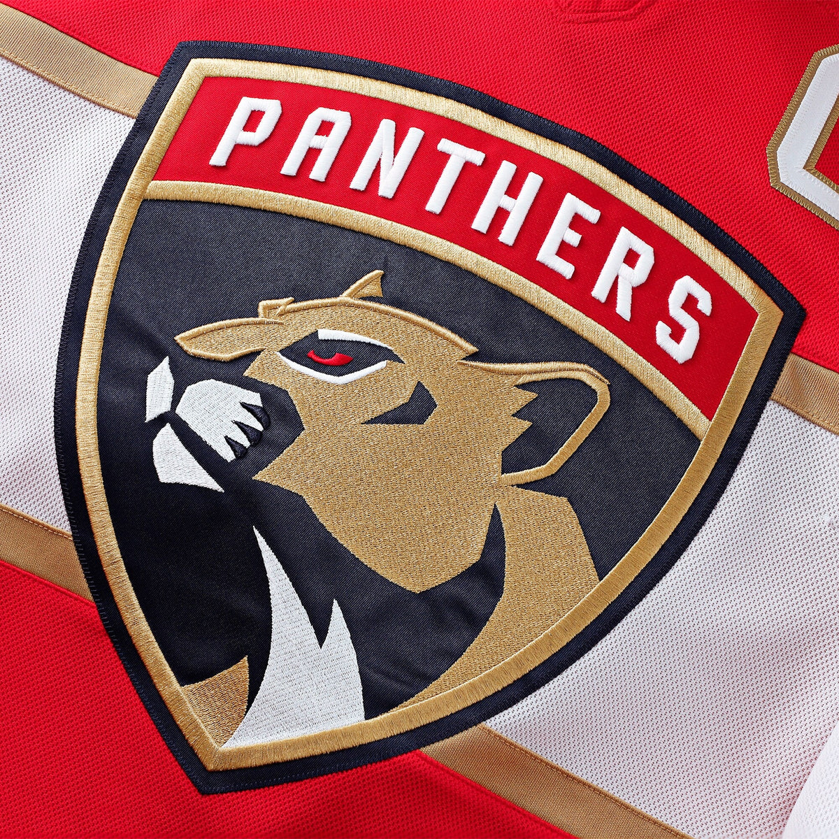 Florida Panthers Aleksander Barkov Red Home Premium Jersey product image 5, provided for visual reference and product detail