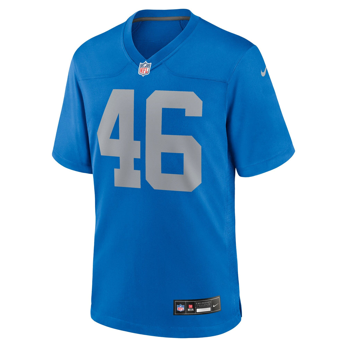 Detroit Lions Jack Campbell Blue Alternate Game Jersey product image 3, provided for visual reference and product detail