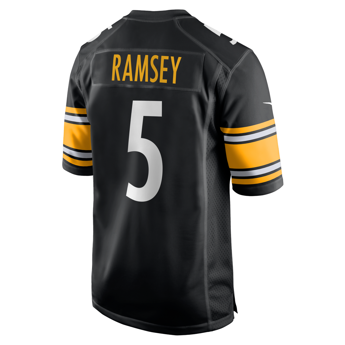 Pittsburgh Steelers Jalen Ramsey Black Team Game Jersey product image 4, provided for visual reference and product detail