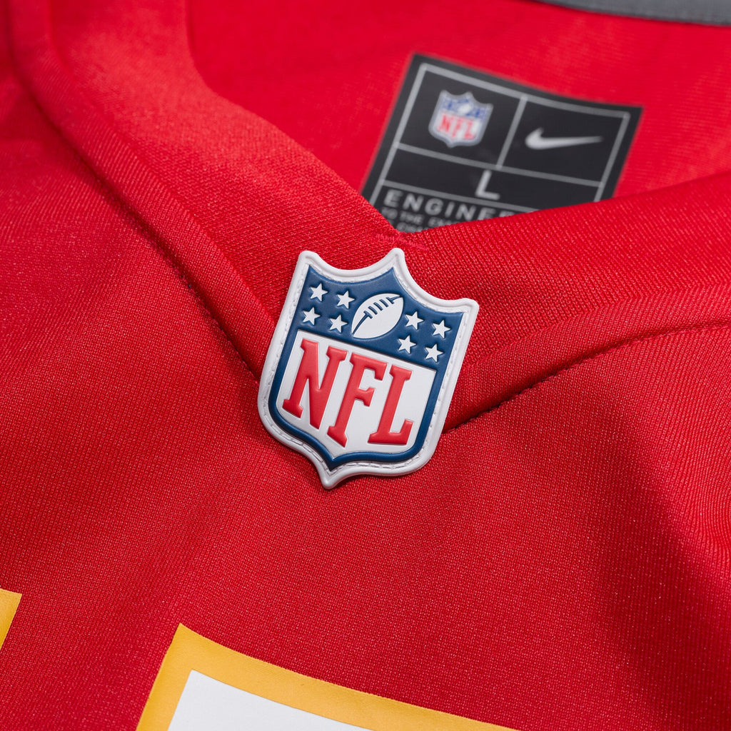 Kansas City Chiefs Jaylon Moore Red Team Game Jersey product image 4, provided for visual reference and product detail review