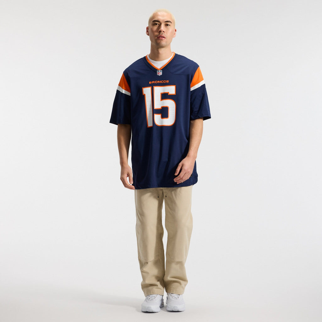 Denver Broncos Nik Bonitto Navy Alternate Game Jersey product image 5, provided for visual reference and product detail