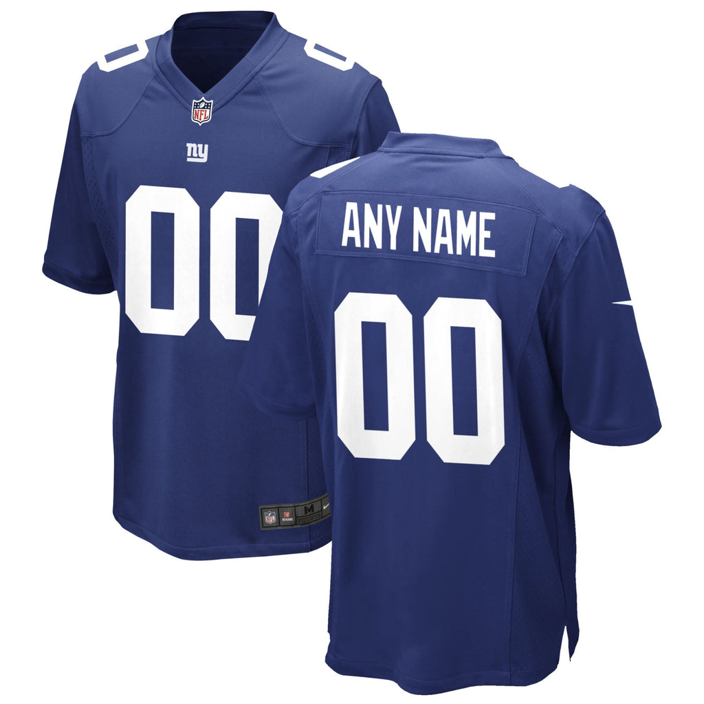 New York Giants Royal Custom Game Jersey product image 1, provided for visual reference and product detail review