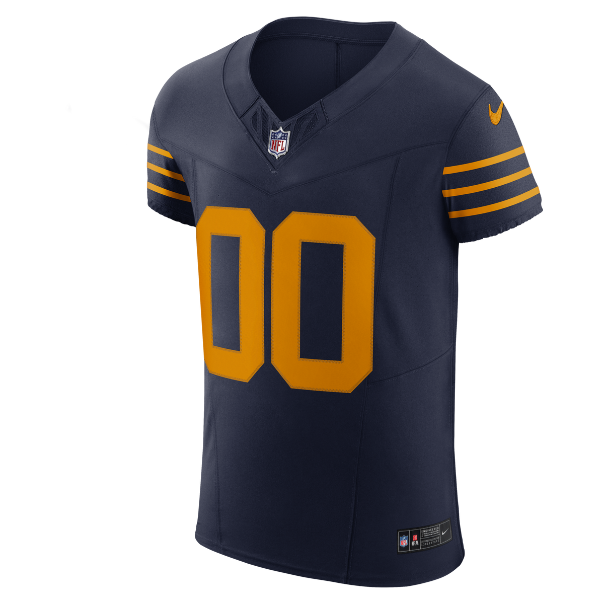 Green Bay Packers Navy Alternate Vapor F.U.S.E. Elite Custom Jersey product image 3, provided for visual reference and