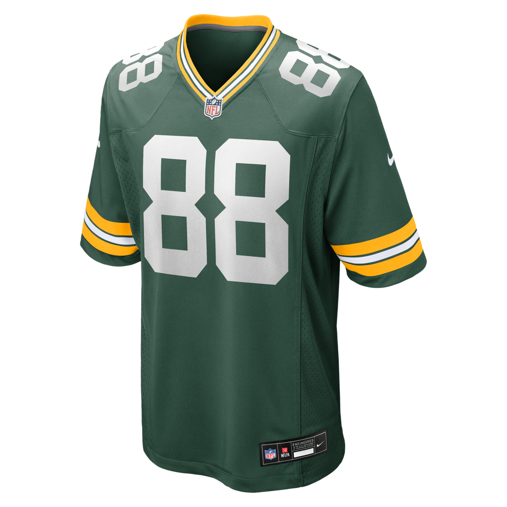 Green Bay Packers Luke Musgrave Green Game Jersey product image 2, provided for visual reference and product detail review