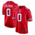 Buffalo Bills Keon Coleman Red Alternate Game Jersey product image 1, provided for visual reference and product detail review