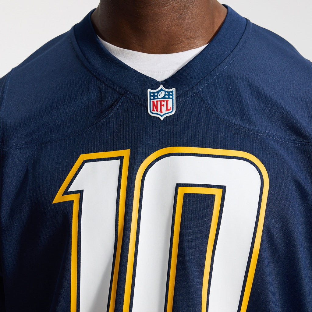 Los Angeles Chargers Justin Herbert Navy Alternate Super Chargers Game Player Jersey product image 10, provided for visual