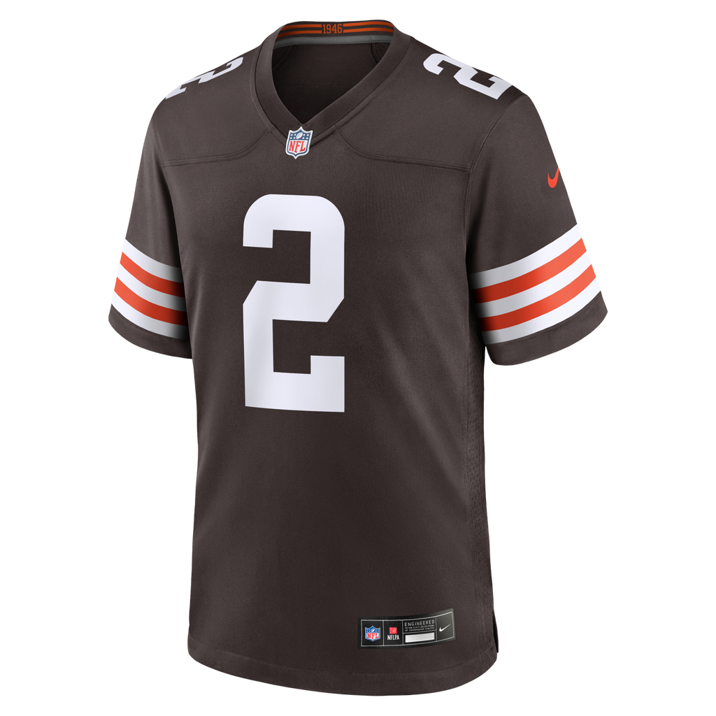 Cleveland Browns DeAndre Carter Brown Team Game Jersey product image 2, provided for visual reference and product detail