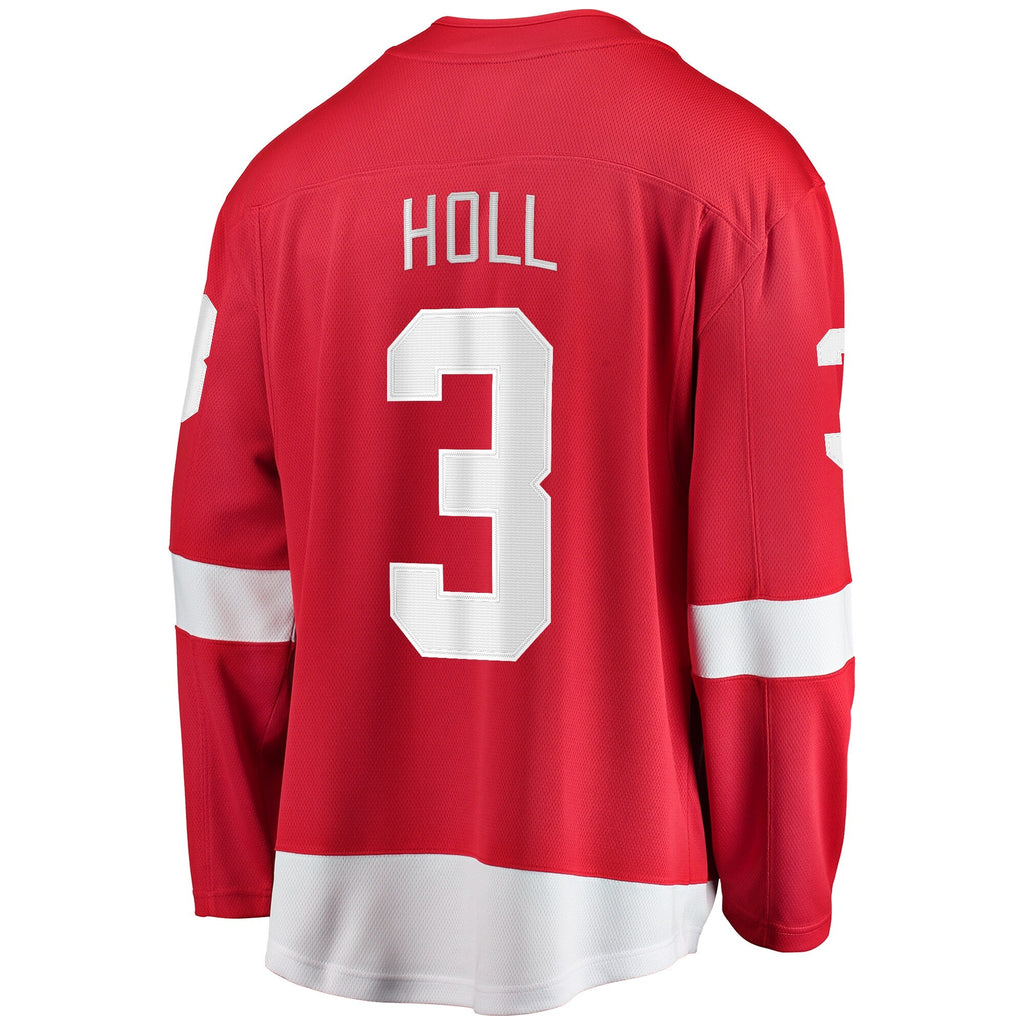 Detroit Red Wings Justin Holl Red Home Breakaway Jersey product image 4, provided for visual reference and product detail