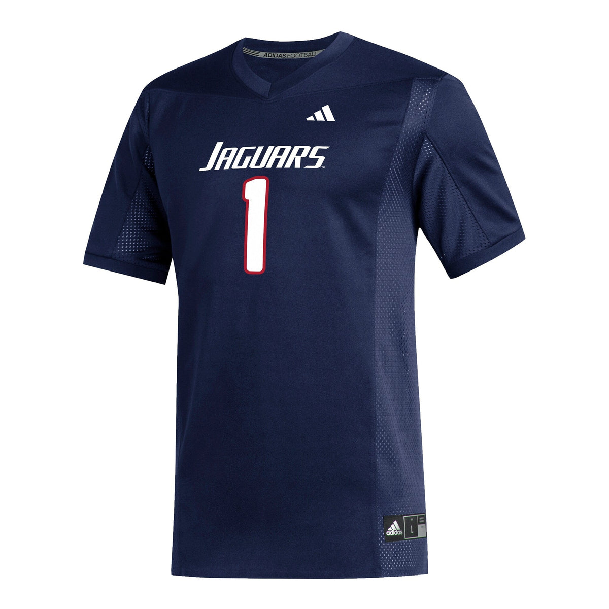 #1 South Alabama Jaguars Replica Football Jersey - Navy product image 3, provided for visual reference and product detail