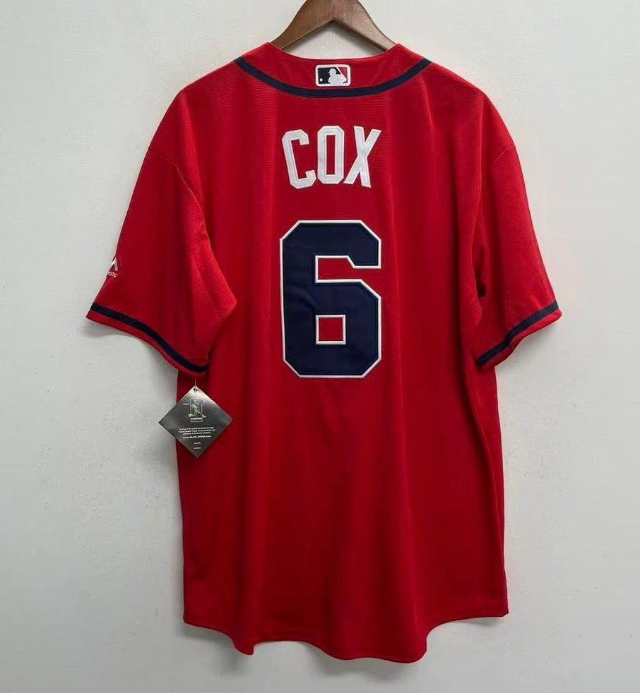 Bobby Cox Atlanta Braves Official MLB Majestic Jersey red product image 2