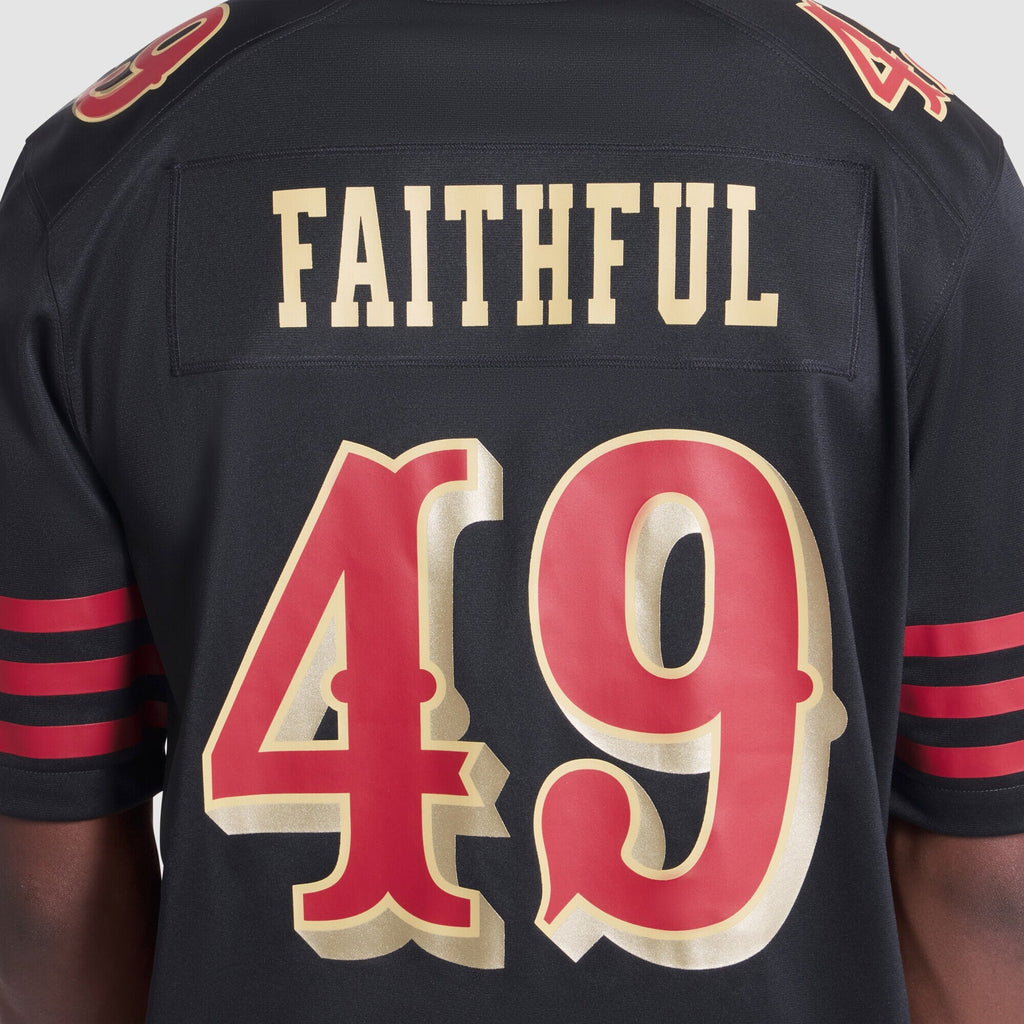 San Francisco 49ers The Faithful Black 2025 Rivalries Collection Game Jersey product image 8, provided for visual reference