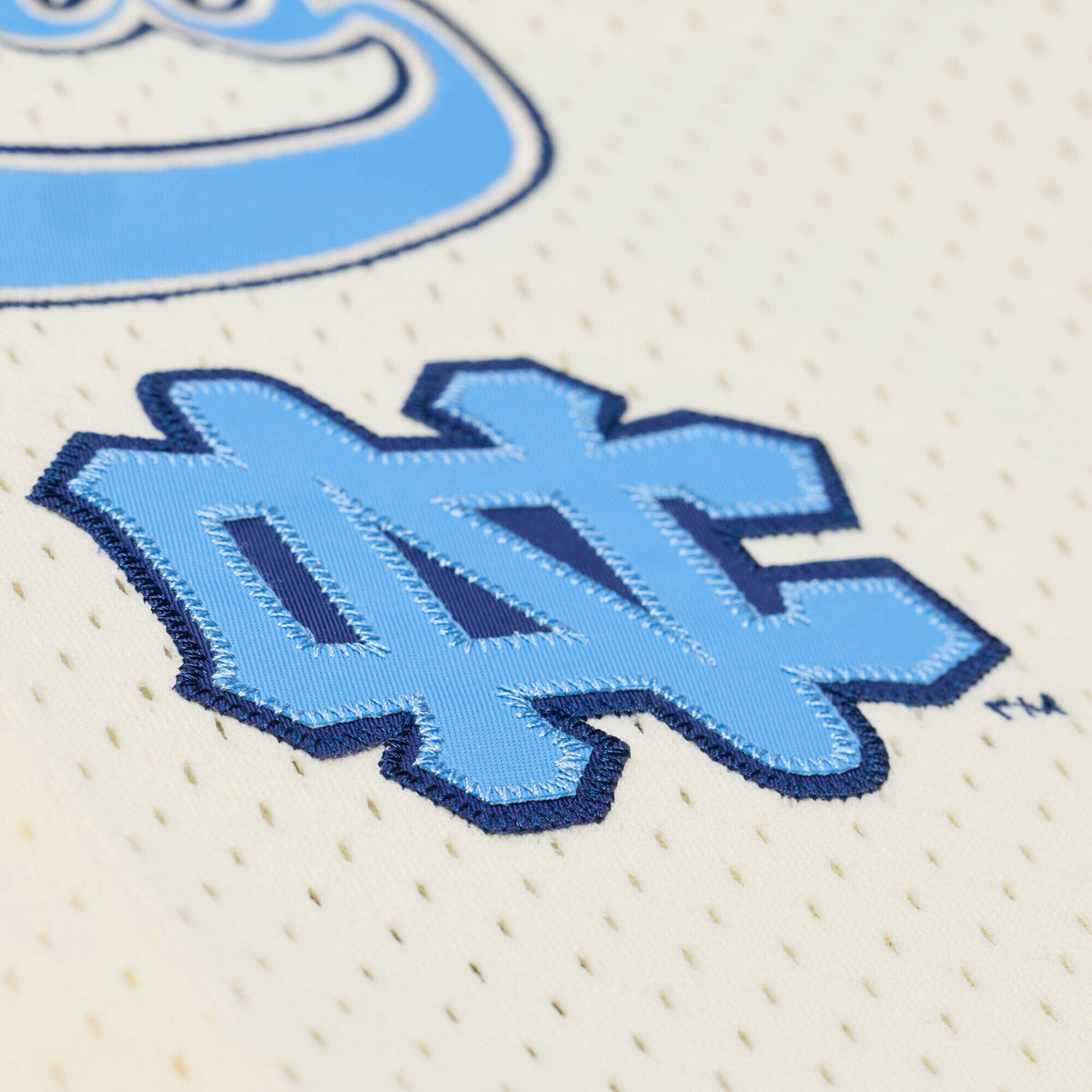 North Carolina Tar Heels Mesh Button-Up Batting Practice Baseball Jersey - Cream product image 4, provided for visual