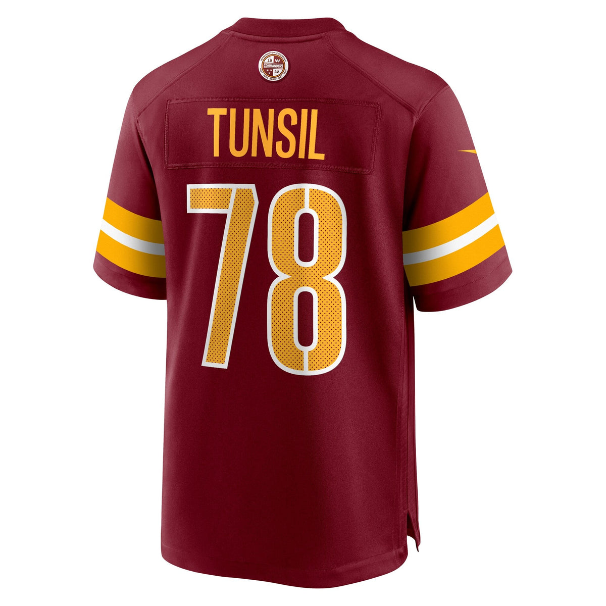 Washington Commanders Laremy Tunsil Burgundy Team Game Jersey product image 4, provided for visual reference and product