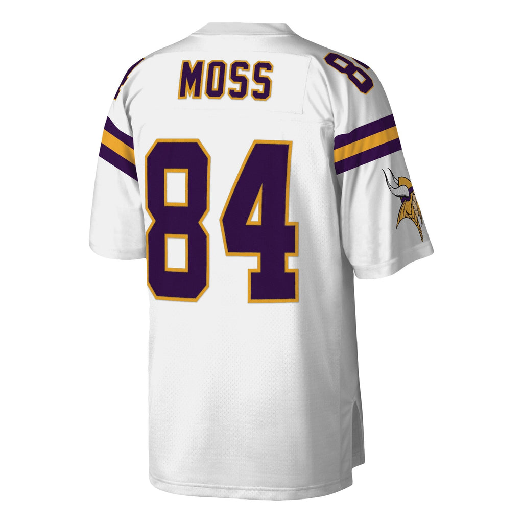Minnesota Vikings Randy Moss White Legacy Replica Jersey product image 4, provided for visual reference and product detail