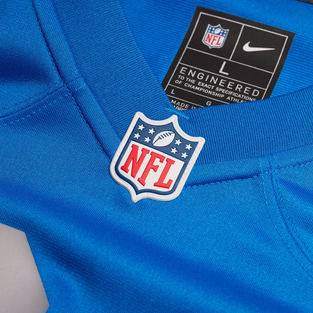 Detroit Lions Brian Branch Blue Alternate Game Jersey product image 5, provided for visual reference and product detail