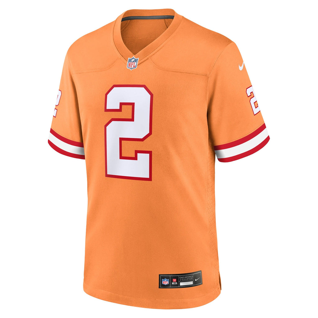 Tampa Bay Buccaneers Emeka Egbuka Creamsicle Alternate 2 Game Jersey product image 3, provided for visual reference and