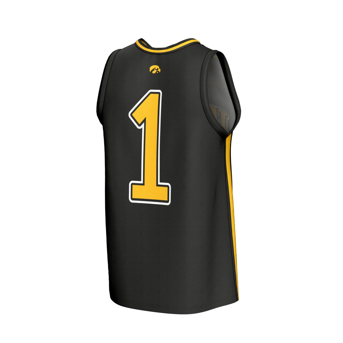Iowa Hawkeyes Lightweight Collegiate Basketball Fashion Jersey - Black product image 4, provided for visual reference and