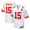 Kansas City Chiefs Patrick Mahomes White Game Jersey product image 1, provided for visual reference and product detail review