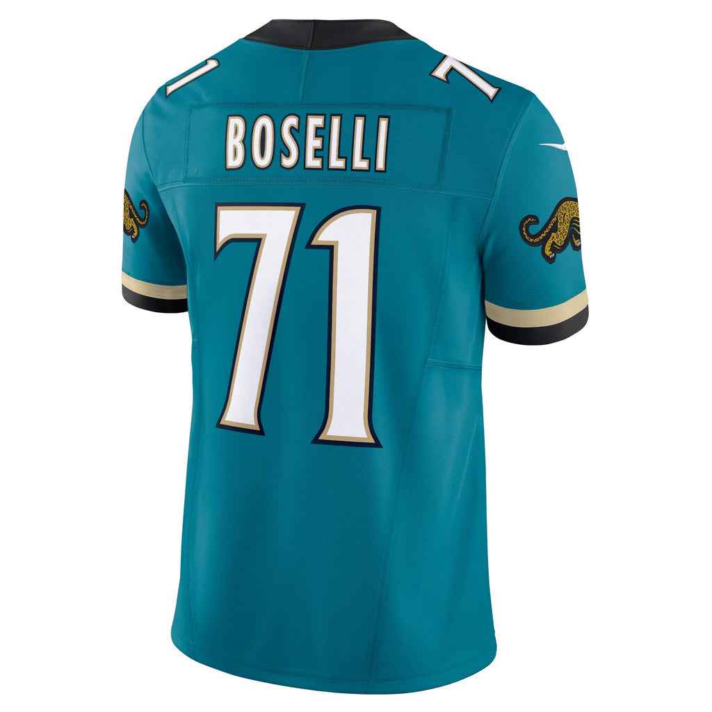 Jacksonville Jaguars Tony Boselli Teal Prowler Throwback Vapor F.U.S.E. Limited Retired Player Jersey product image 4,