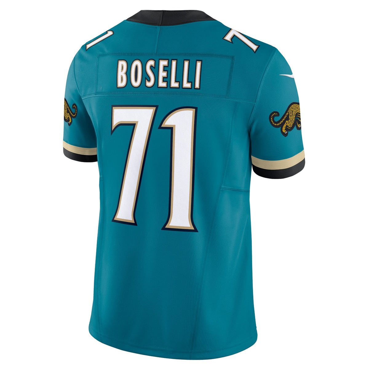 Jacksonville Jaguars Tony Boselli Teal Prowler Throwback Vapor F.U.S.E. Limited Retired Player Jersey product image 4,