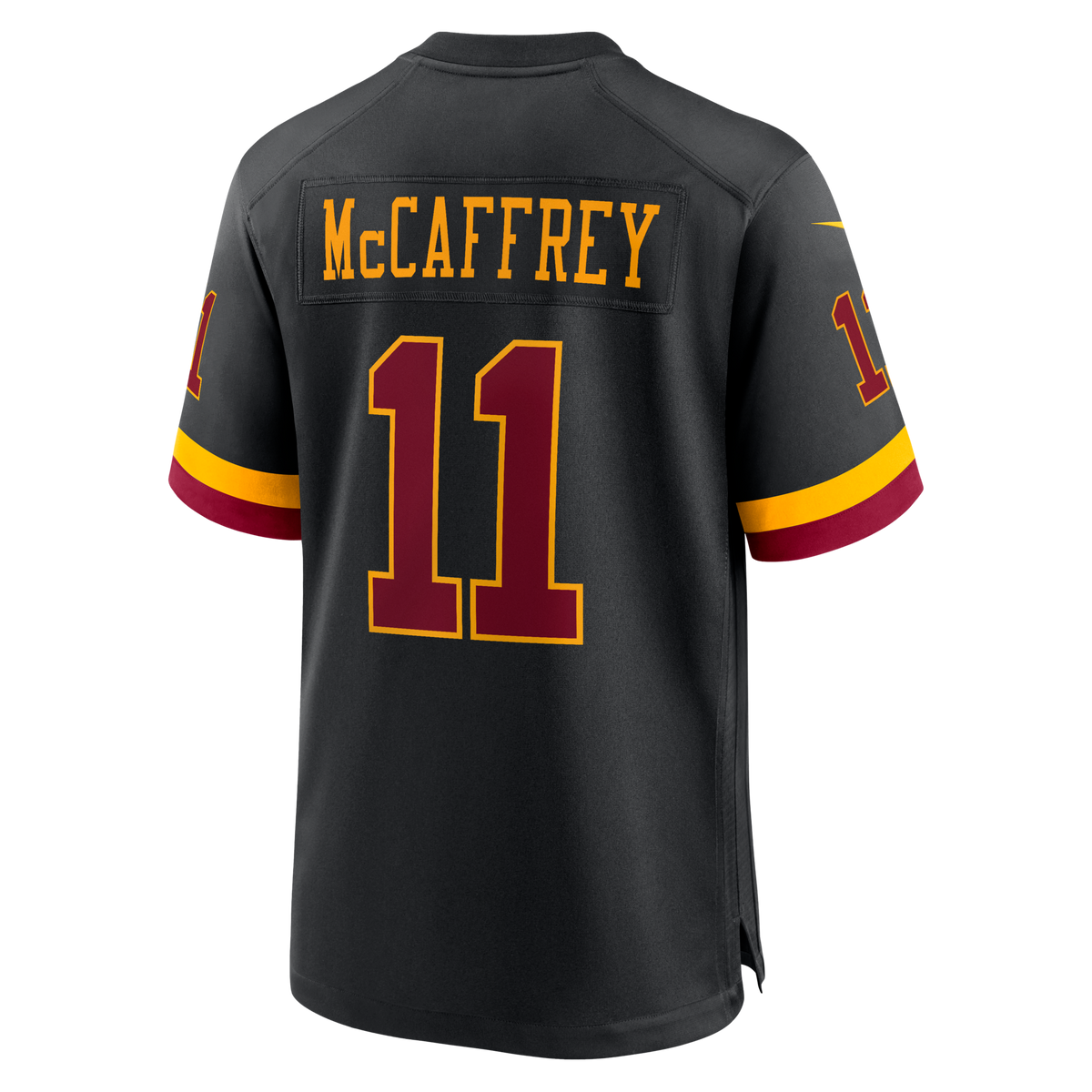 Washington Commanders Luke McCaffrey Black Hail Raiser Alternate Game Jersey product image 4, provided for visual reference