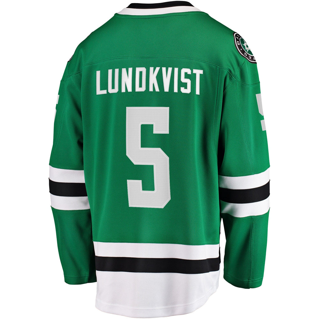 Dallas Stars Nils Lundkvist Kelly Green Home Premier Breakaway Player Jersey product image 4, provided for visual reference