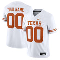 Texas Longhorns White Custom Game Jersey - White product image 1, provided for visual reference and product detail review