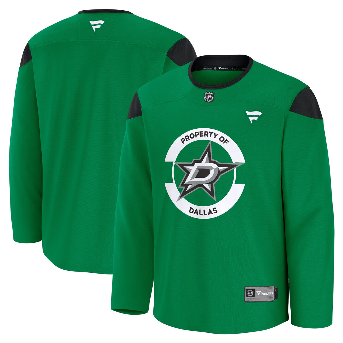 Dallas Stars Kelly Green Practice Jersey product image 1, provided for visual reference and product detail review