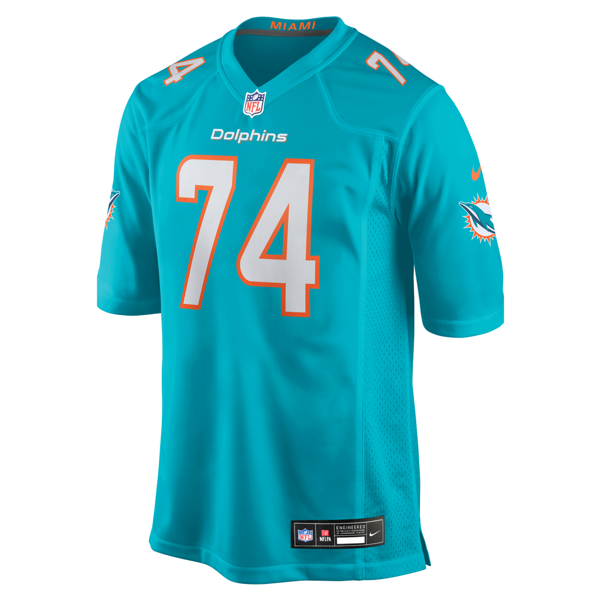 Miami Dolphins Kayden Proctor Aqua 2026 NFL Draft First Round Pick No. 12 Team Game Jersey product image 3, provided for