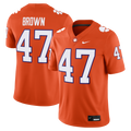 Sammy Brown Clemson Tigers Game Football Jersey - Orange product image 1, provided for visual reference and product detail