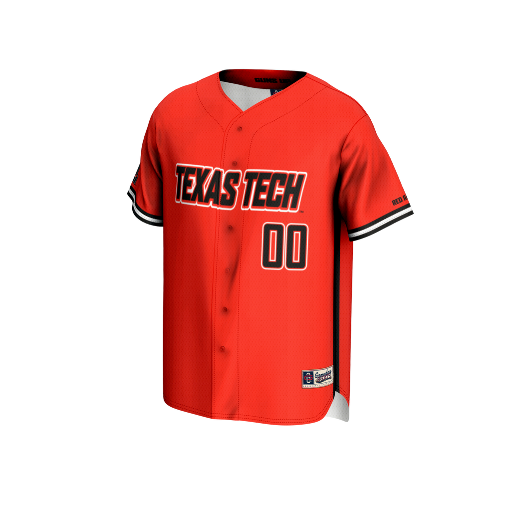 Texas Tech Red Raiders NIL Pick-A-Player Baseball Lightweight Jersey - Red product image 3, provided for visual reference