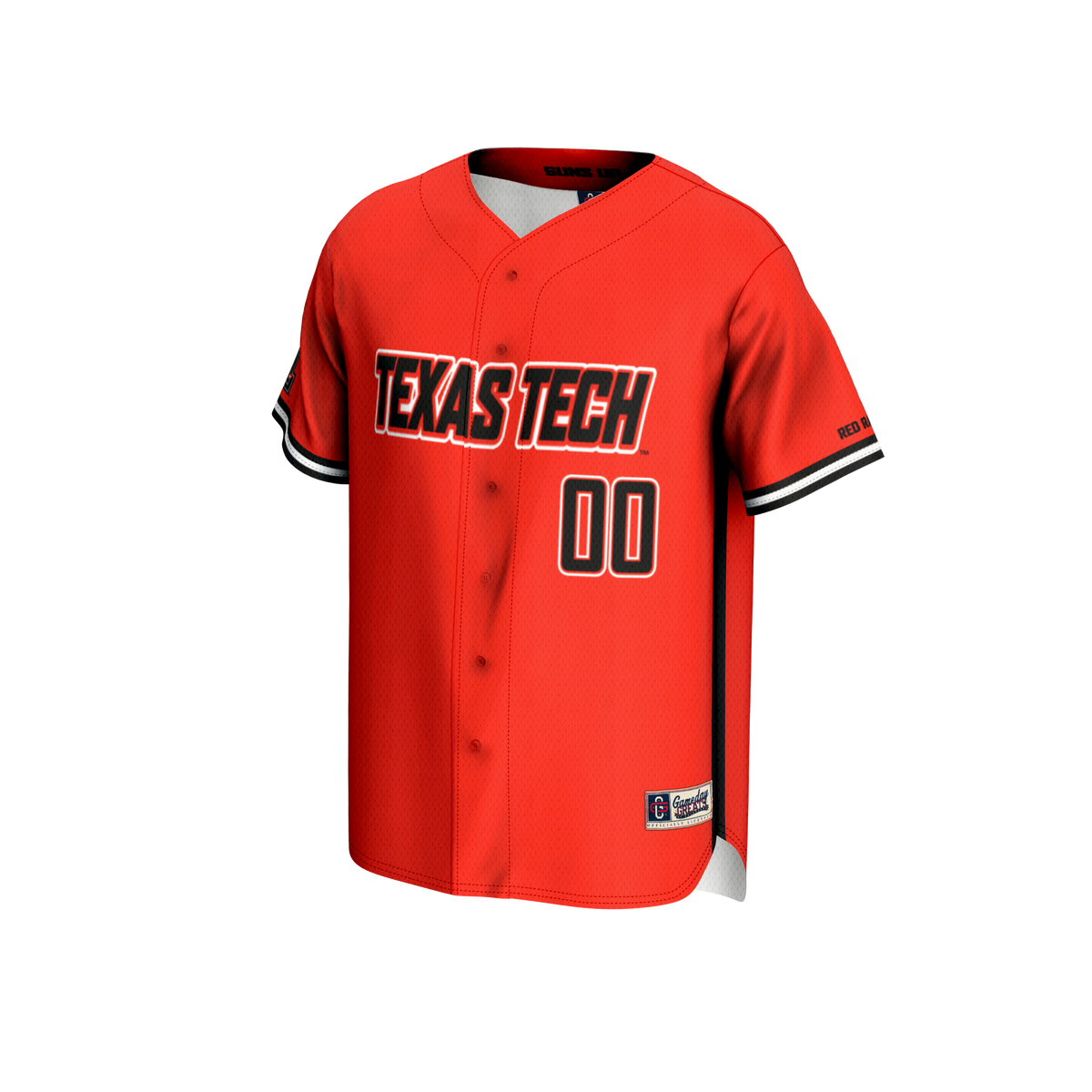 Texas Tech Red Raiders NIL Pick-A-Player Baseball Lightweight Jersey - Red product image 3, provided for visual reference