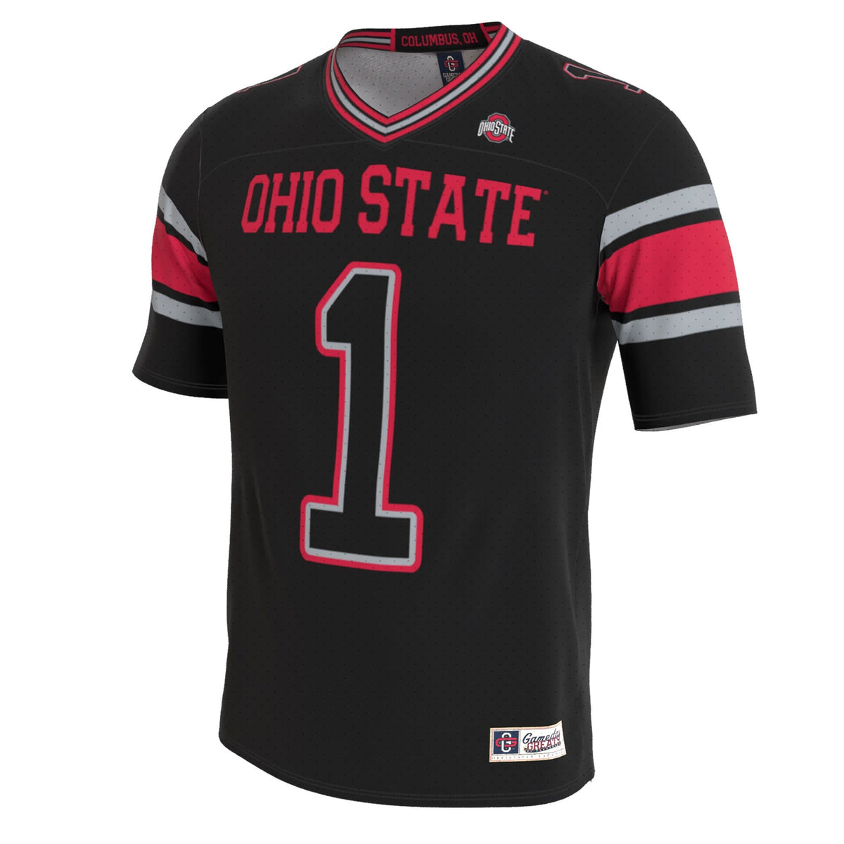 Ohio State Buckeyes Lightweight Collegiate Football Blackout Fashion Jersey product image 3, provided for visual reference