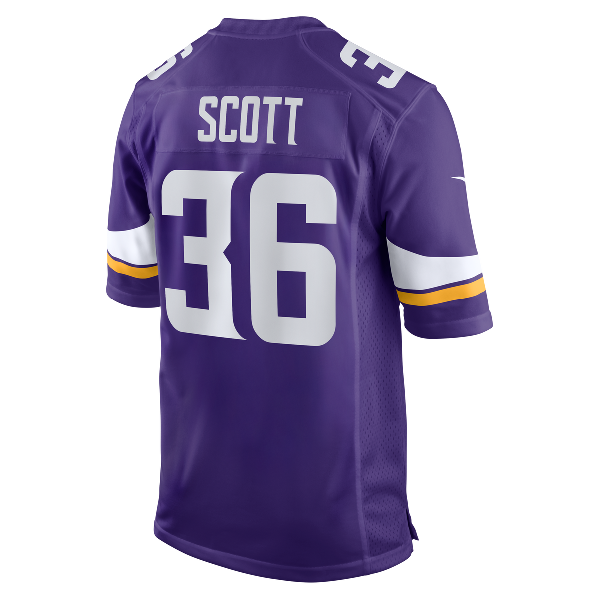 Minnesota Vikings Zavier Scott Purple Team Game Jersey product image 3, provided for visual reference and product detail